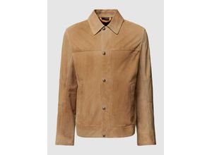 4063542034137 - Lederjacke mit Umlegekragen