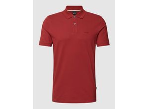 4063542050700 - Slim Fit Poloshirt mit Label-Stitching Modell Pallas