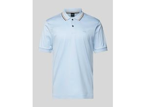 4063542055866 - Slim Fit Poloshirt mit kurzer Knopfleiste