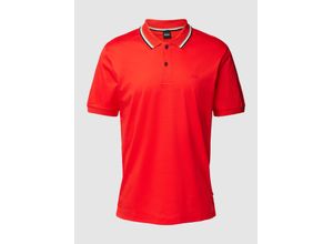 4063542055958 - Slim Fit Poloshirt mit kurzer Knopfleiste