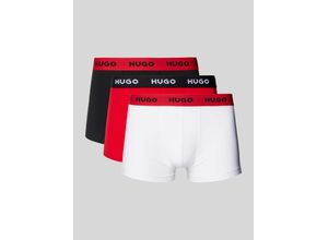 4063542089670 - Herren Boxer Shorts 3er Pack - Trunks Triplet Pack Logo Cotton Stretch rot L