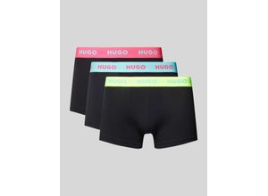 4063542090737 - HUGO RED Pants 3er-Pack Logo-Bund für Herren schwarz XL