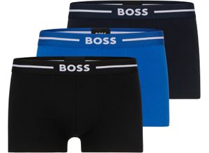 4063542421654 - BOSS Boxershorts 3er-Pack Logo-Bund für Herren schwarz XXL