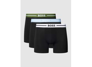 4063542421777 - Boxershorts mit elastischem Label-Bund Modell Bold im 3er-Pack