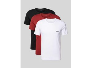 4063542422149 - T-Shirt mit Label-Stitching im 3er-Pack