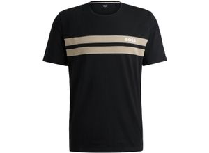 4063542434548 - BOSS Schlafanzug-Oberteil Rundhals für Herren schwarz L