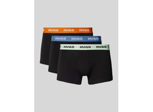 4063542702883 - HUGO RED Pants 3er-Pack Logo-Bund für Herren schwarz M