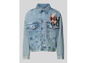 4063542780447 - Jeansjacke mit Label-Print