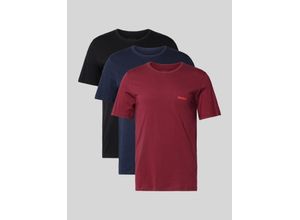 4063542886217 - Regular Fit T-Shirt mit Label-Print im 3er-Pack