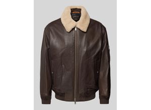 4063542908070 - Lederjacke mit Teddyfutter Modell Jobark