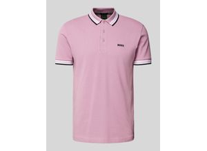 4063543051539 - Regular Fit Poloshirt mit Label-Stitching Modell PADDY