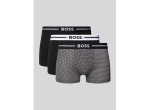 4063543103528 - BOSS Pants kurz 3er-Pack Logo-Bund für Herren schwarz XL