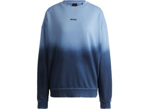 4063543120792 - BOSS Orange Sweatshirt Rundhals-Ausschnitt Dégradé-Effekt für Damen blau M