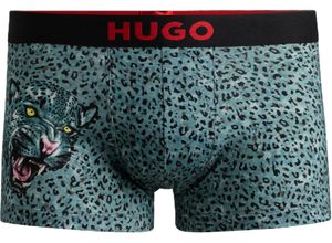 4063543147348 - HUGO RED Pants kurz Logo-Bund für Herren grau XL