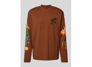 4063543356382 - Sweatshirt mit gerippten Abschlüssen Modell Diflowerlo