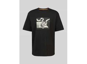 4063544861526 - T-Shirt mit Label-Print Modell Barragan