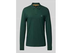 4063545116045 - Slim Fit Poloshirt mit Label-Badge Modell Passerby