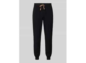 4063545197051 - Relaxed Fit Sweatpants mit Label-Stitching Modell Mix&Match