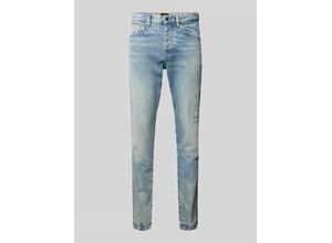 4063545845310 - Slim Fit Jeans mit Label-Detail Modell ONYX