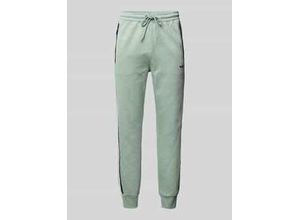 4063546160580 - Slim Fit Sweatpants mit Strukturmuster Modell Hover