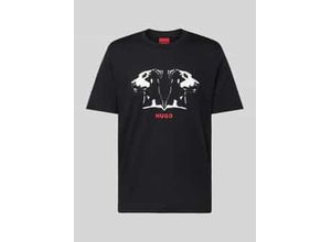 4063547135365 - T-Shirt mit Motiv- und Label-Print Modell Dobero