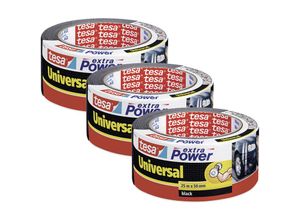 4063565026140 - Extra Power® universal 56388 Gewebeklebeband Schwarz (l x b) 25 m x 50 mm 3 St - Tesa