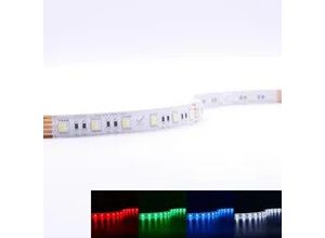 4063592002735 - Strip 24V LED Streifen 5M 12W m 60LED m 12mm Farbwechsel - Lichtfarbe RGB+6000K