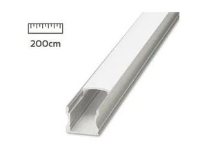 4063592009901 - LED Aufbau U-Profil eloxiert 173 x 145mm opal - Länge 200cm