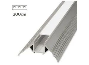 4063592010235 - LED Trockenbau Außeneck-Profil eloxiert opal 200cm