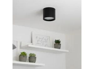 4063592025758 - Flache Aufbauleuchte IP44 GX53 - Farbe schwarz - Leuchtmittel Ohne