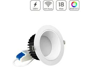 4063592027264 - MiBoxer RGB+CCT LED Einbaustrahler Reflector rund weiss 18W Ø140mm 24GHz WiFi r