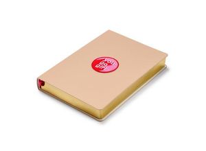 4063676460659 - Notizbuch mit Textilpatch - Beige