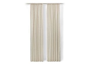 4063676673158 - 2 Vorhangschals Beige - Leinen