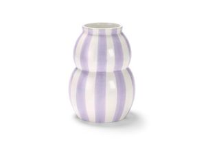 4063676780436 - Vase - Lila Gestreift - Keramik 4063676780436 - Vase - Lila Gestreift - Keramik