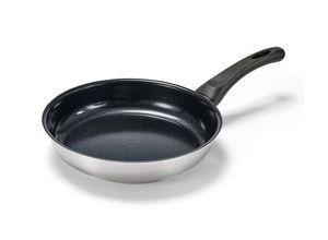 4063676926605 - Edelstahl-Pfanne mit hochwertiger Keramikbeschichtung - Silber - Edelstahl