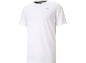 4063697120341 - PUMA® Funktionsshirt schnelltrocknend Logo-Print für Herren weiß XXL