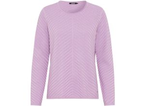 4063749063046 - olsen Strickpullover Strukturen-Optik Seitenschlitze für Damen lila 46