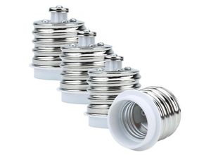 4063758040717 - - E40 auf E27 Lampensockel Adapter in weiss – 4x Lampenadapter zum Umformatieren von E40 auf E27 - white 4063758040717 - - E40 auf E27 Lampensockel Adapter in weiss – 4x Lampenadapter zum Umformatieren von E40 auf E27 - white