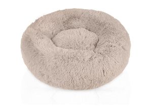 4063758219335 - Haustierbett in Beige Durchmesser 100 cm - Weiches rundes rutschfestes Hundebett Katzenbett Kissen komfortables Hundesofa Katzensofa für Hunde und