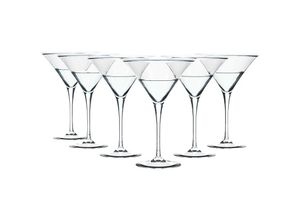 4063758250857 - - 6x kristallklares Martini Glas Cocktailglas mit 145 ml Volumen für Bar und Partys - transparent