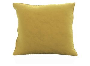 4063758251021 - - Kissenbezug 40x40 cm aus Samt in Gelb - Für Wohnzimmer Schlafzimmer Sofa Bett Büro Cafeteria oder Wartezimmer - yellow