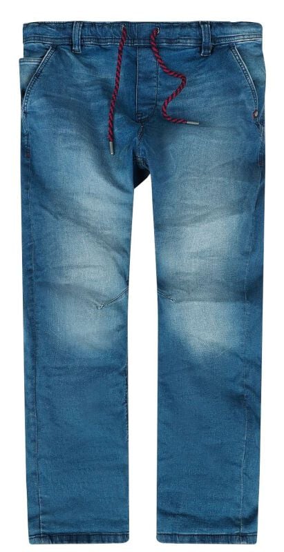 4063813411926 - Mens Pull On Trousers Jeans blau in 30