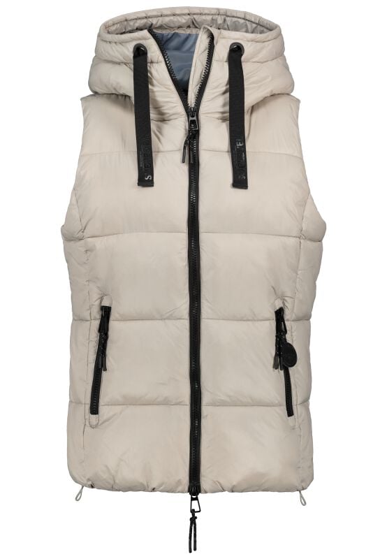 4063813556702 - Ladies Short Quilted Vest Weste beige in S