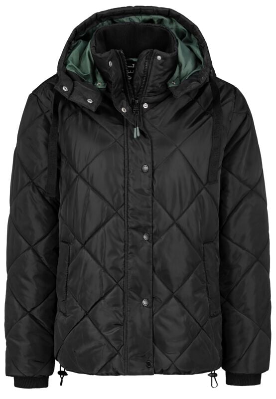 4063813560372 - Ladies Quilted Coat Winterjacke schwarz in S