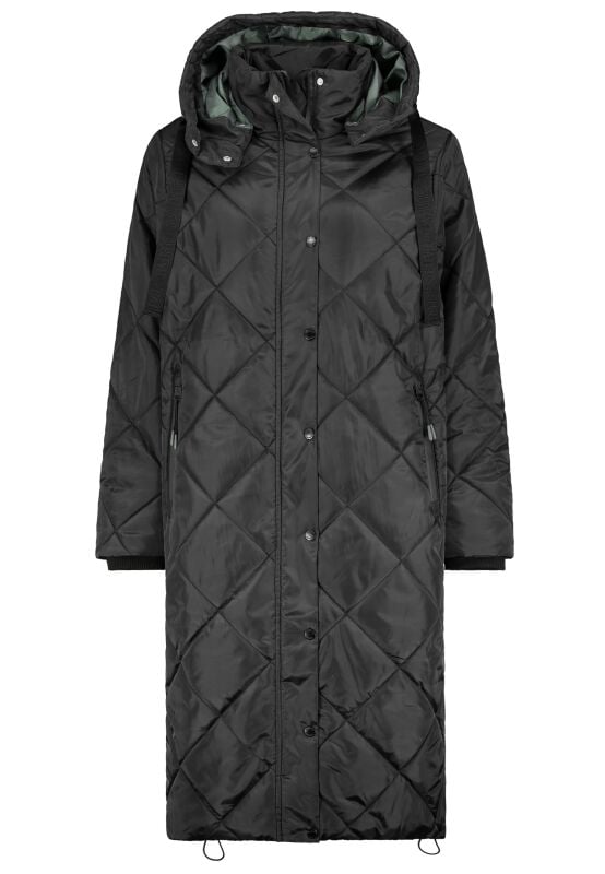 4063813561027 - Ladies Quilted Coat Winterjacke schwarz in S