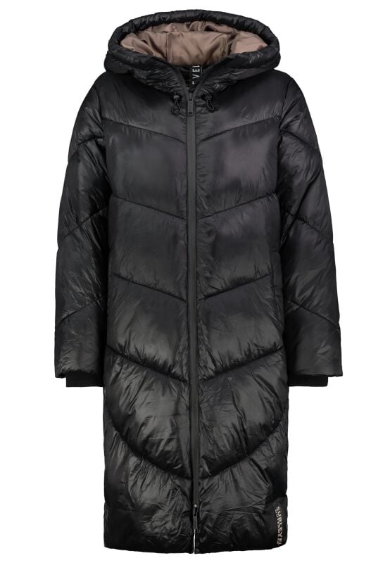 4063813565230 - Ladies Quilted Coat Winterjacke schwarz in M