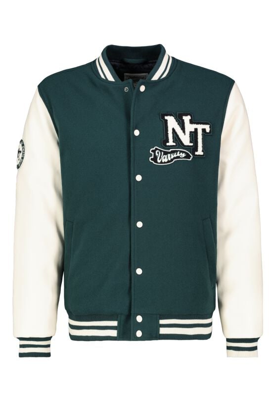 4063813566572 - Mens College Jacket Collegejacke grün in L