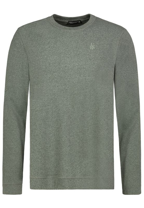 4063813705063 - Mens Basic Pullover Sweatshirt grün in L