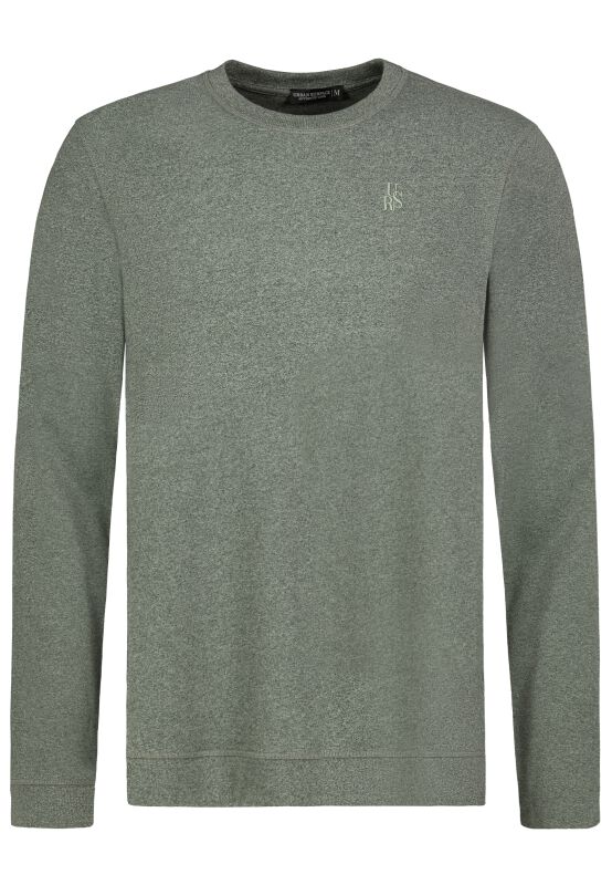 4063813705100 - Mens Basic Pullover Sweatshirt grün in XXL