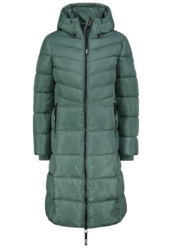 4063813749975 - LONG PUFFER COAT Wintermantel grün in XXL